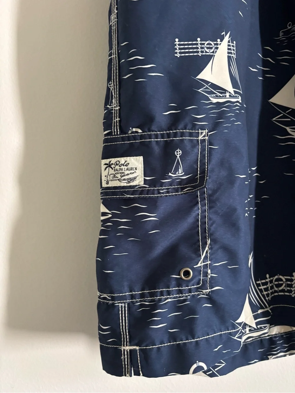 Vintage Polo Ralph Lauren Sail boat swim trunks XXL